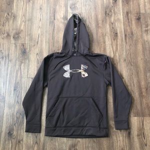 Under Armour storm brown camo hoodie loose fit mens size small